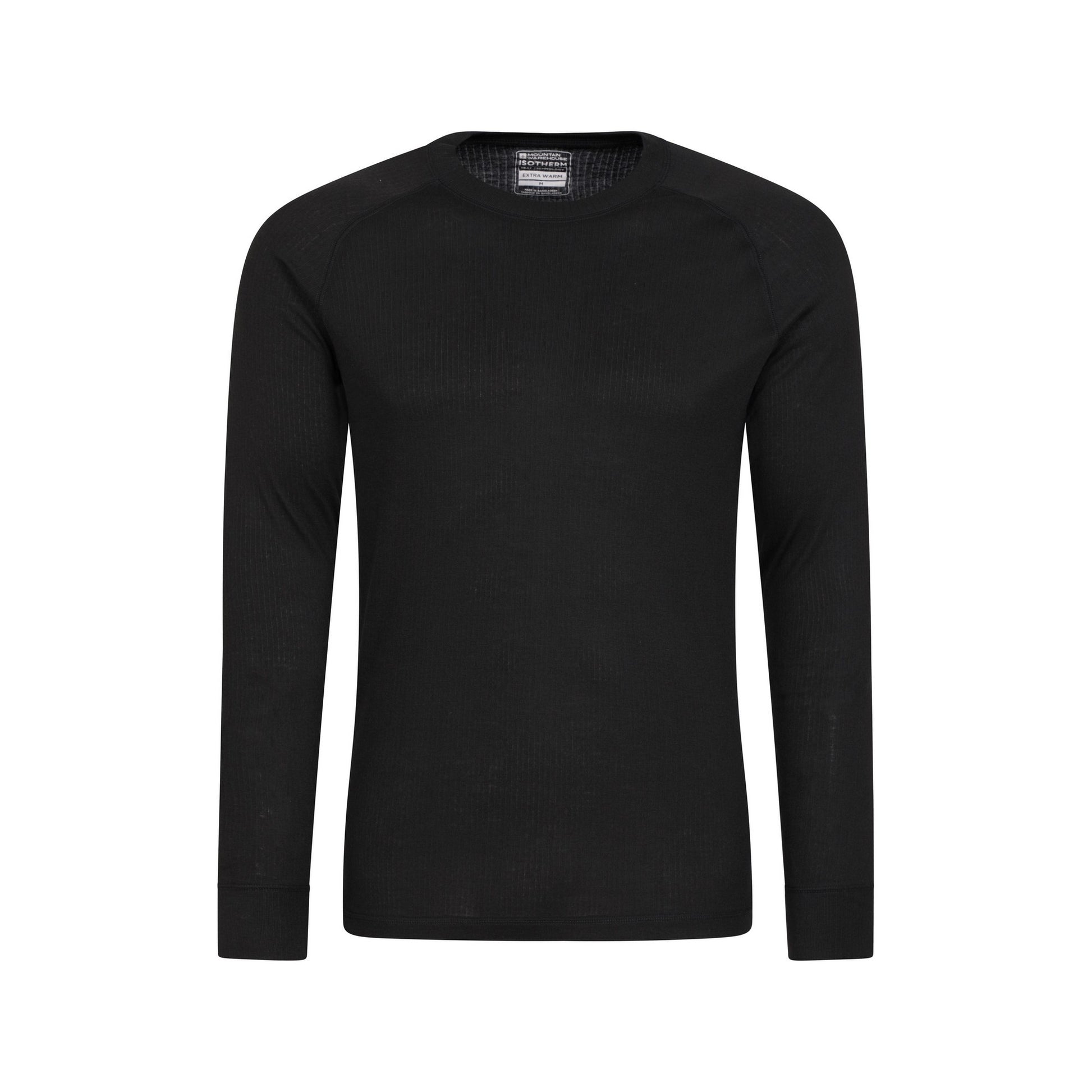 Black - Back - Mountain Warehouse Mens Talus Thermal Base Layer Set