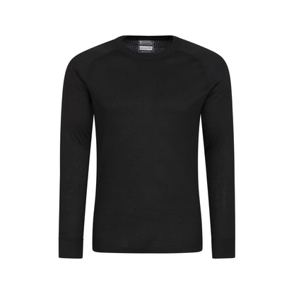 Black - Back - Mountain Warehouse Mens Talus Thermal Base Layer Set