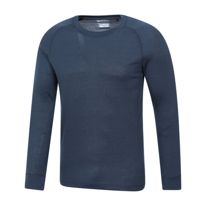 Navy - Pack Shot - Mountain Warehouse Mens Talus Thermal Base Layer Set