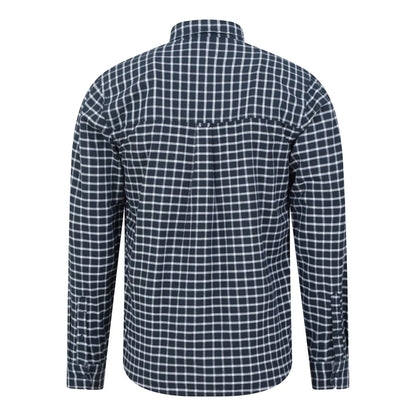 Dark Blue - Back - Mountain Warehouse Mens Driftwood Checked Organic Shirt