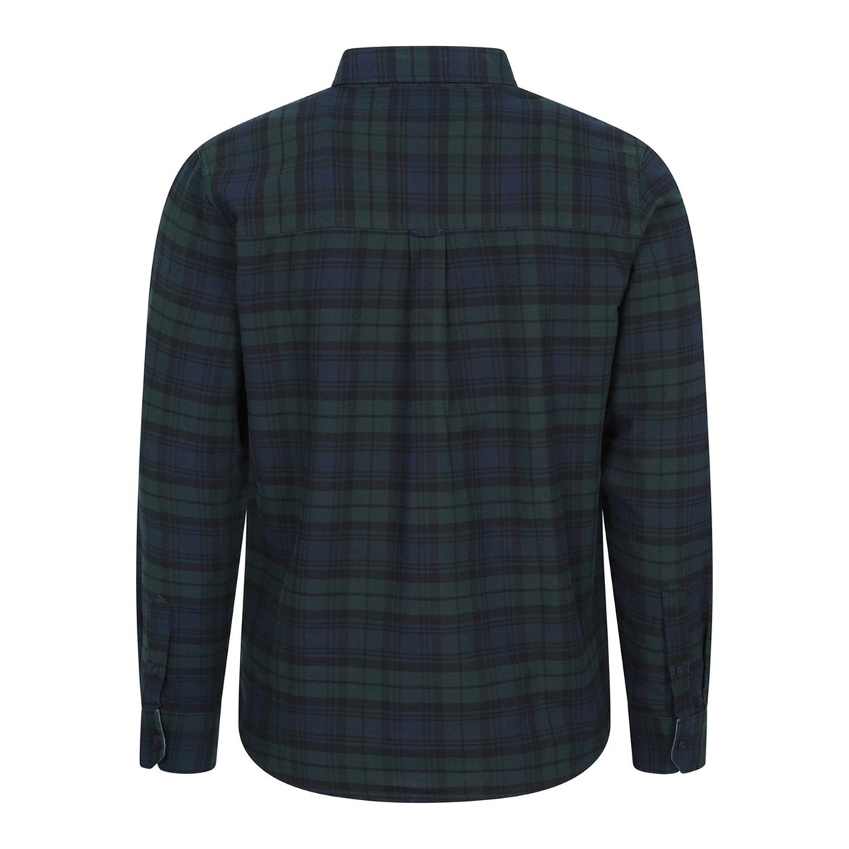 Blue - Back - Mountain Warehouse Mens Driftwood Checked Organic Shirt