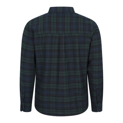 Blue - Back - Mountain Warehouse Mens Driftwood Checked Organic Shirt