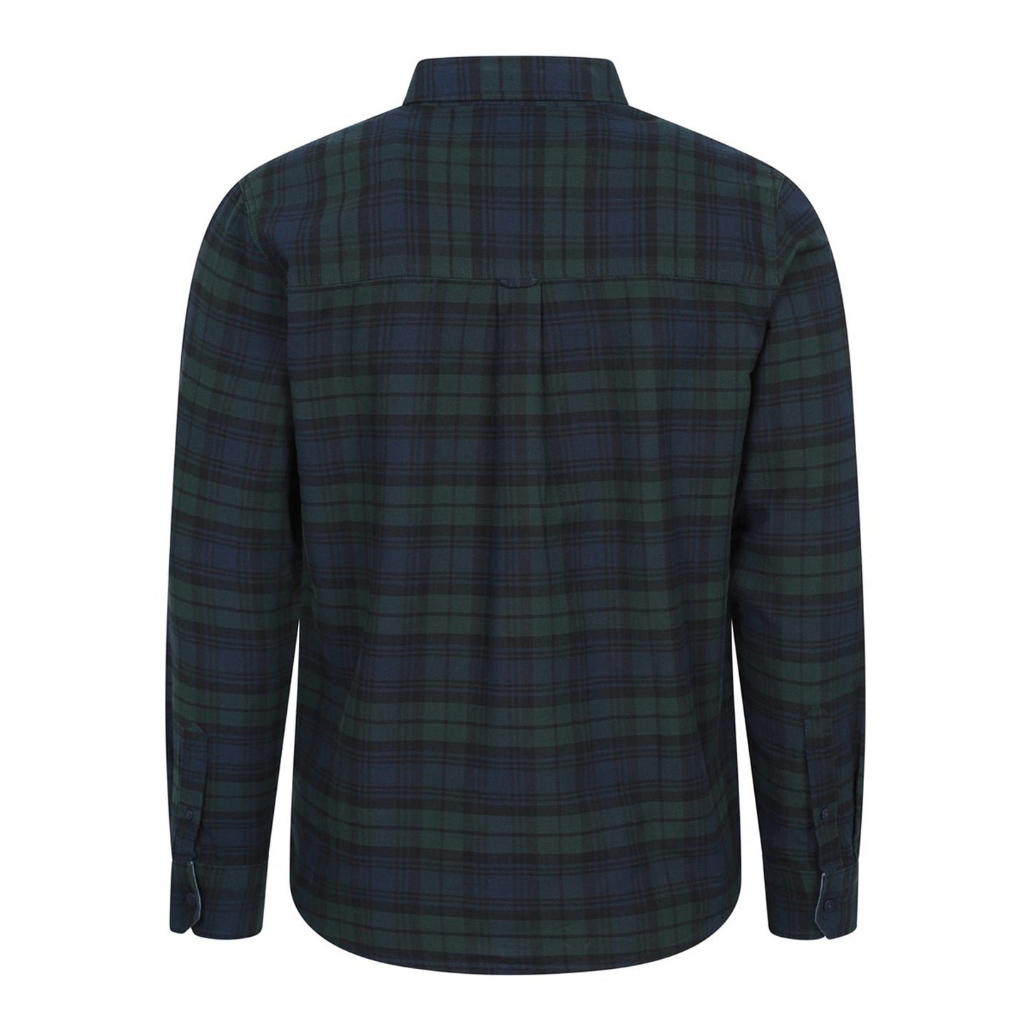 Blue - Back - Mountain Warehouse Mens Driftwood Checked Organic Shirt