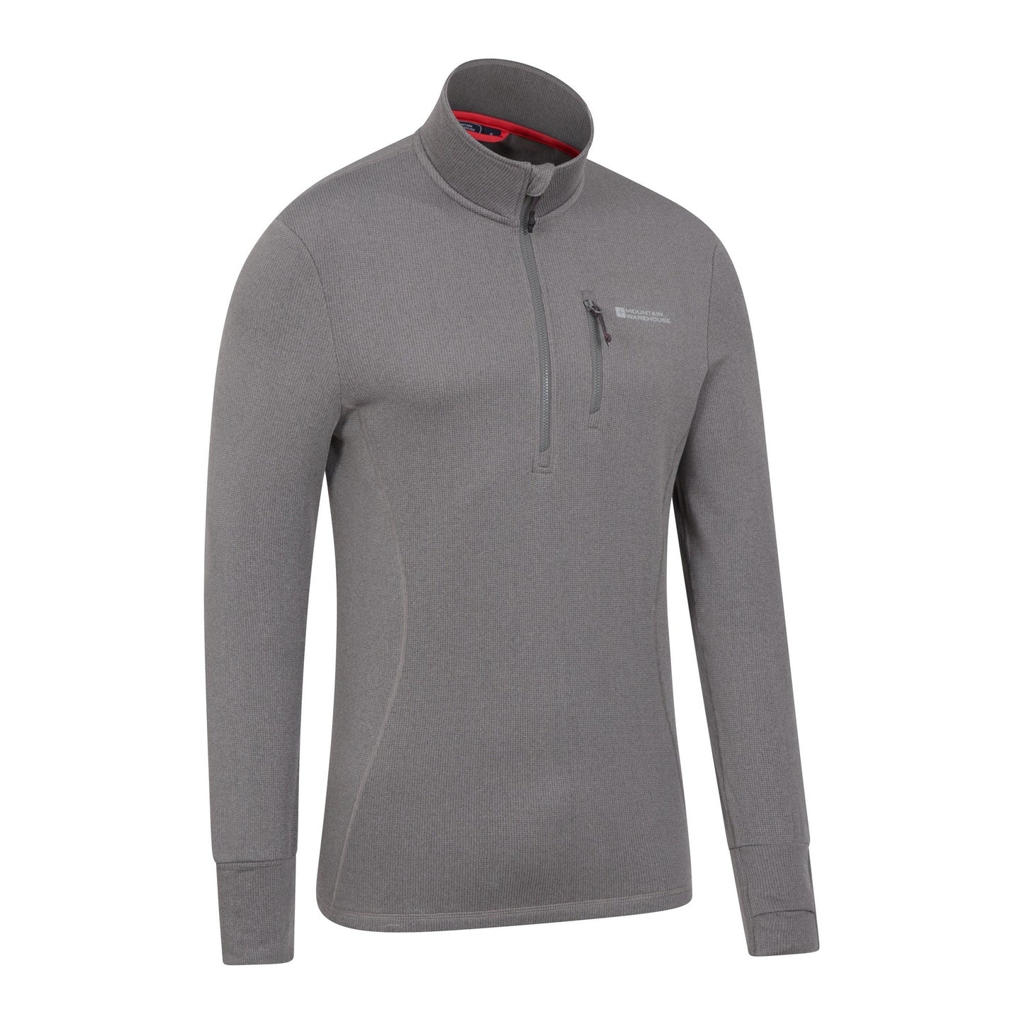 Grey - Back - Mountain Warehouse Mens Marathon Fleece Top
