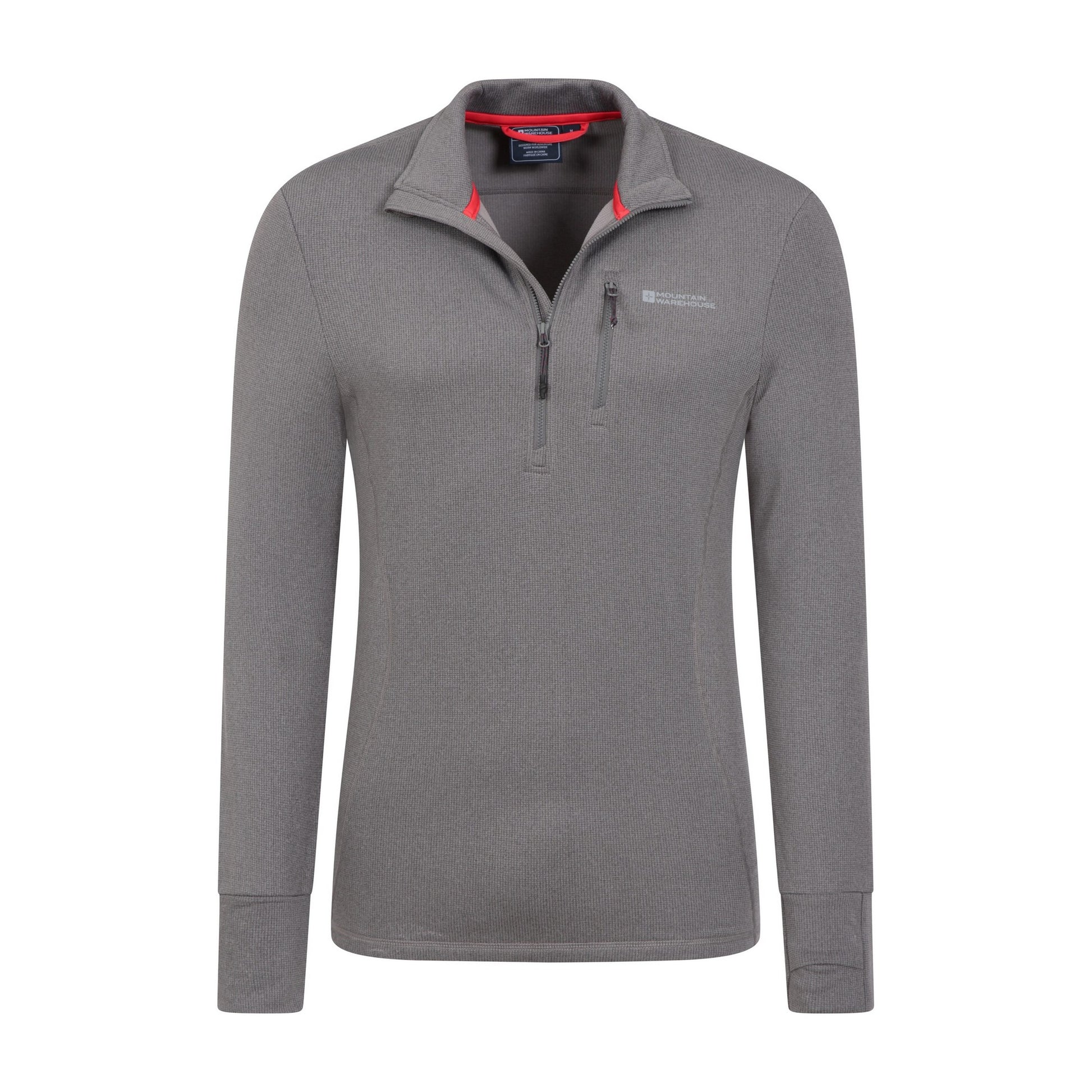 Grey - Lifestyle - Mountain Warehouse Mens Marathon Fleece Top