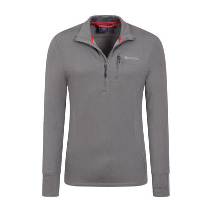 Grey - Lifestyle - Mountain Warehouse Mens Marathon Fleece Top