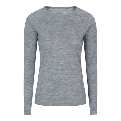 Light Grey - Side - Mountain Warehouse Womens-Ladies Merino Wool Base Layer Set