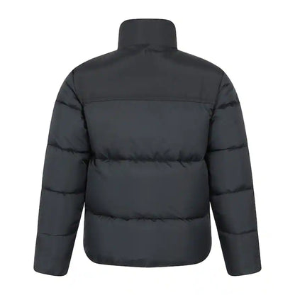 Jet Black - Back - Mountain Warehouse Childrens-Kids Voltage Water Resistant Padded Jacket