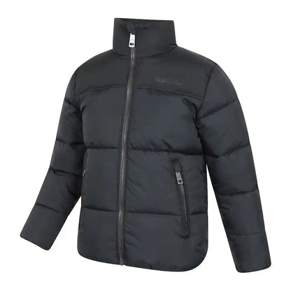 Jet Black - Side - Mountain Warehouse Childrens-Kids Voltage Water Resistant Padded Jacket