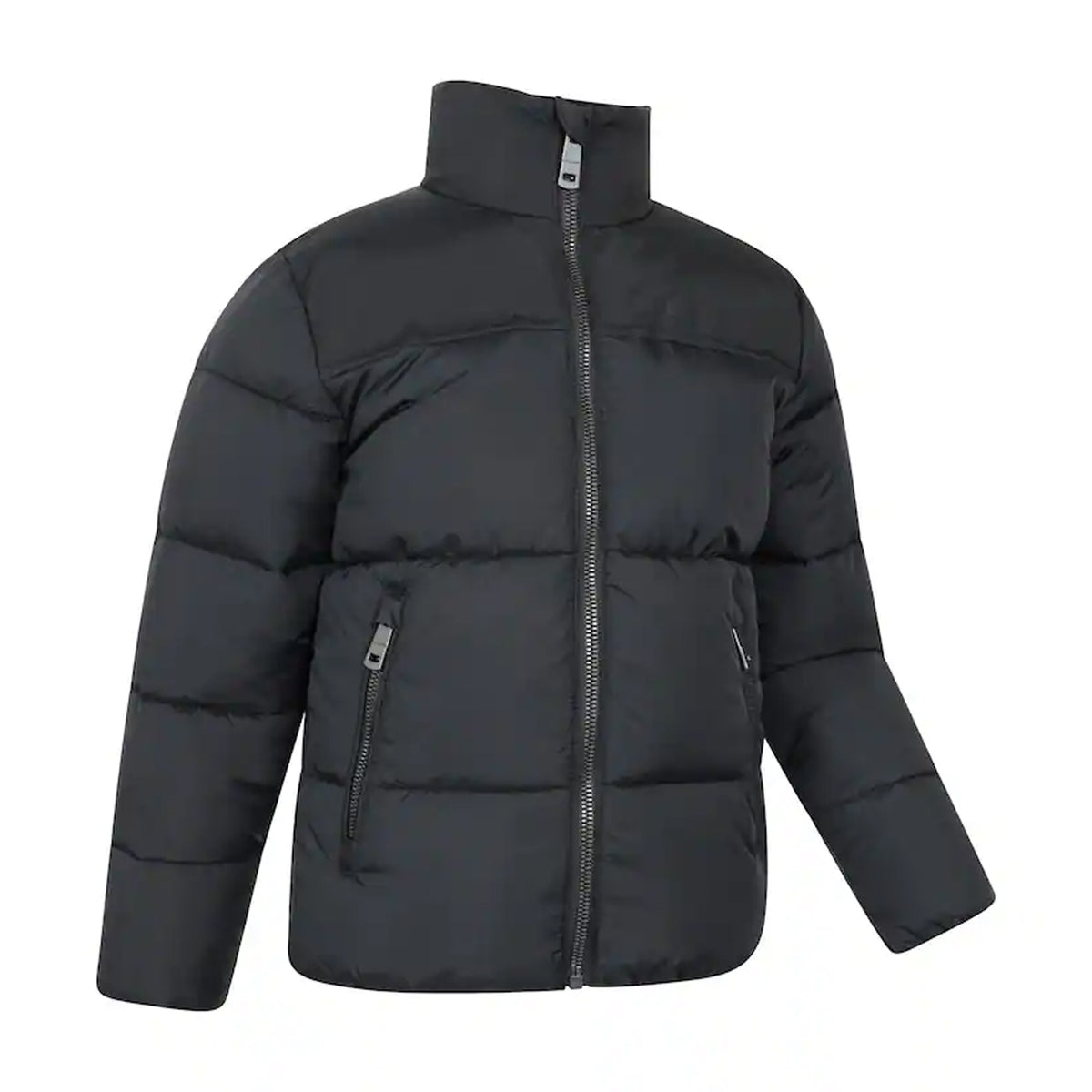 Jet Black - Lifestyle - Mountain Warehouse Childrens-Kids Voltage Water Resistant Padded Jacket