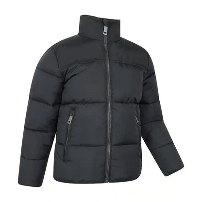 Jet Black - Lifestyle - Mountain Warehouse Childrens-Kids Voltage Water Resistant Padded Jacket