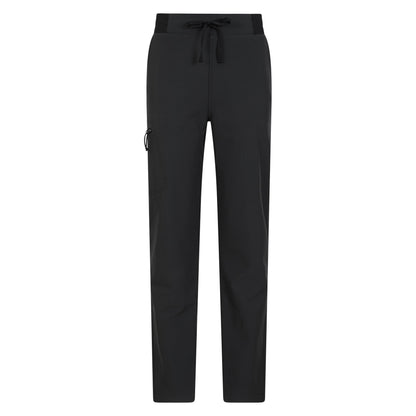 Black - Front - Mountain Warehouse Womens-Ladies Adventure Water Resistant Short Trousers