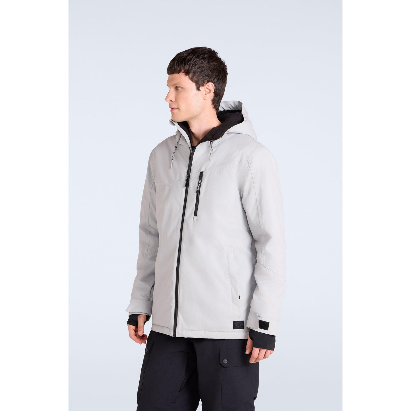 Grey - Front - Animal Mens Laxx Logo Ski Jacket