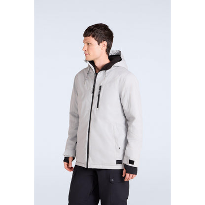 Grey - Front - Animal Mens Laxx Logo Ski Jacket