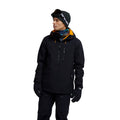 Black - Front - Animal Mens Laxx Logo Ski Jacket