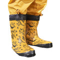 Yellow - Front - Mountain Warehouse Childrens-Kids II Dinosaur Winter Wellington Boots