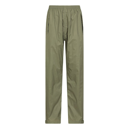 Khaki Green - Front - Mountain Warehouse Womens-Ladies Pakka Waterproof Over Trousers