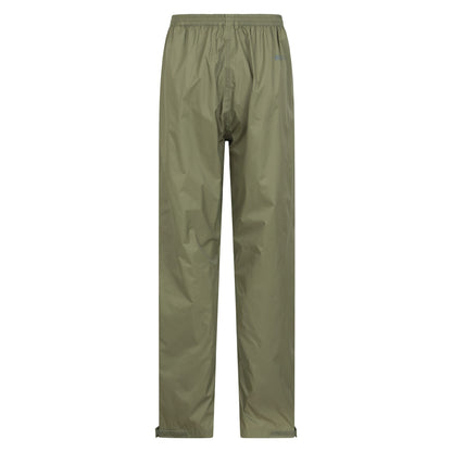 Khaki Green - Back - Mountain Warehouse Womens-Ladies Pakka Waterproof Over Trousers