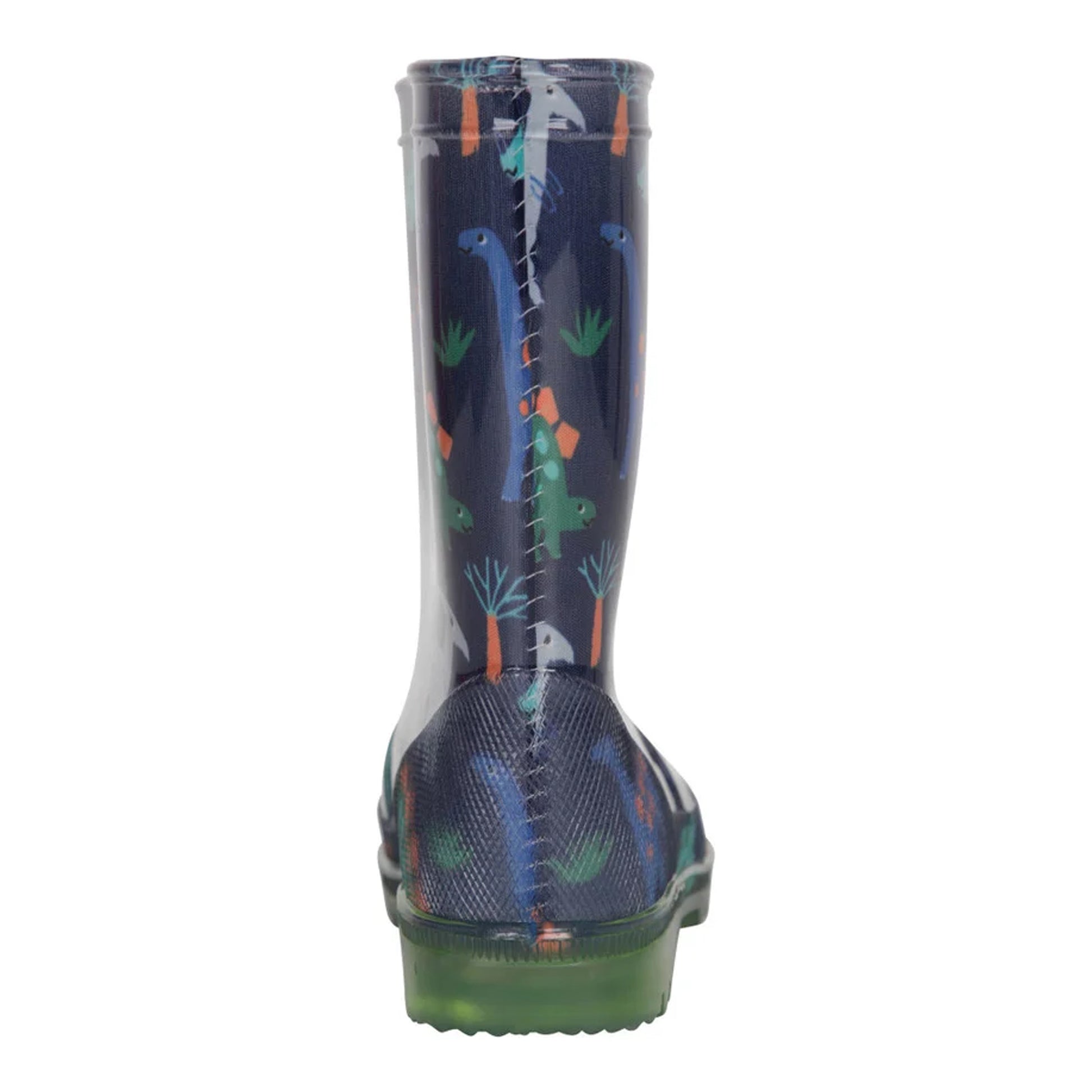 Navy - Back - Mountain Warehouse Childrens-Kids Splash Unicorn And Rainbow Light Up Wellington Boots