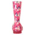 Bright Pink - Back - Mountain Warehouse Childrens-Kids Splash Unicorn And Rainbow Light Up Wellington Boots
