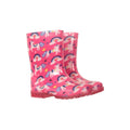 Bright Pink - Front - Mountain Warehouse Childrens-Kids Splash Unicorn And Rainbow Light Up Wellington Boots