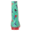 Green - Back - Mountain Warehouse Childrens-Kids Splash Dinosaur Light Up Wellington Boots
