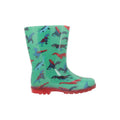 Green - Lifestyle - Mountain Warehouse Childrens-Kids Splash Dinosaur Light Up Wellington Boots