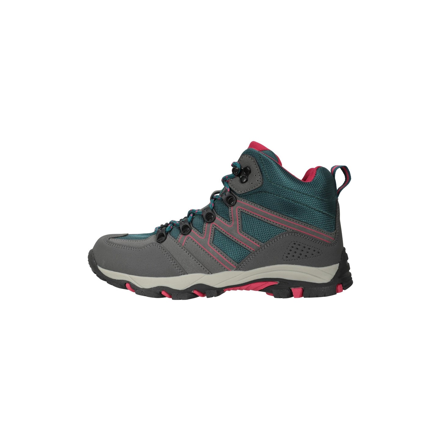 Teal - Pack Shot - Mountain Warehouse Childrens-Kids Oscar Walking Boots