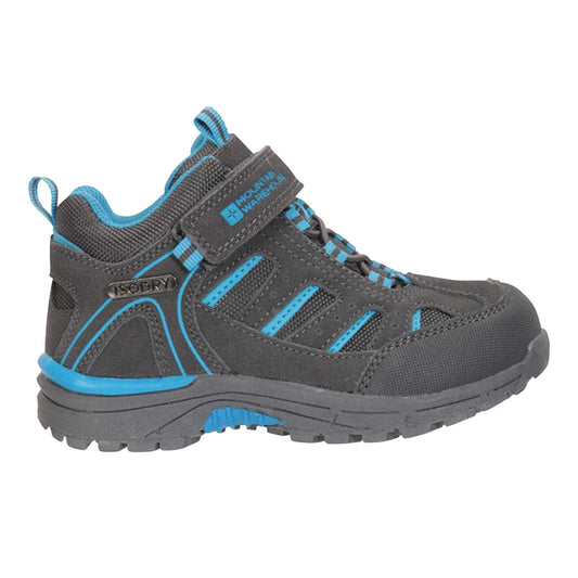 Grey - Front - Mountain Warehouse Childrens-Kids Drift Rain Boots