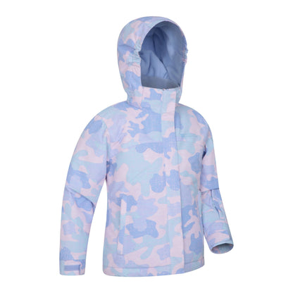 Pink - Lifestyle - Mountain Warehouse Childrens-Kids Vail Camo Ski Jacket