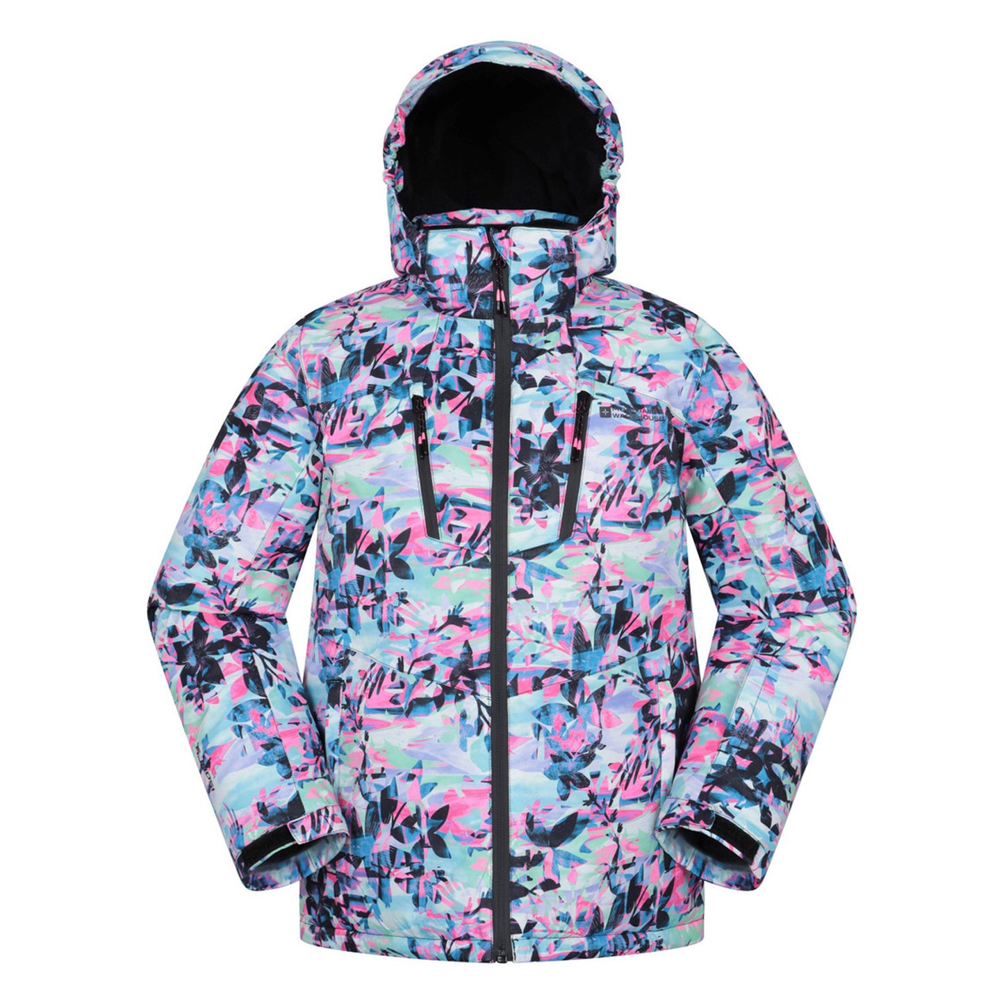 Pale Green - Front - Mountain Warehouse Childrens-Kids Waterproof Ski Jacket