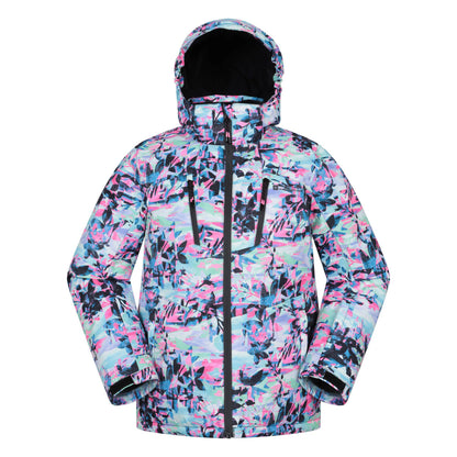Pale Green - Front - Mountain Warehouse Childrens-Kids Waterproof Ski Jacket