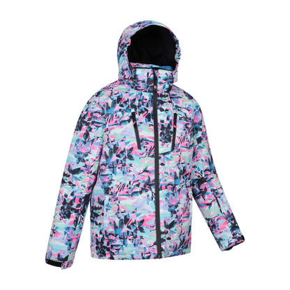 Pale Green - Side - Mountain Warehouse Childrens-Kids Waterproof Ski Jacket