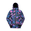 Blue-Pink-Black - Front - Mountain Warehouse Childrens-Kids Waterproof Ski Jacket