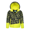 Green - Pack Shot - Mountain Warehouse Childrens-Kids Whistler Geometric Ski Jacket