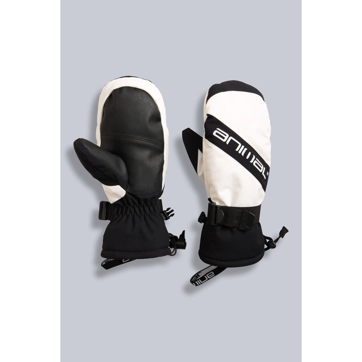 Monochrome - Front - Animal Womens-Ladies Track Ski Mittens