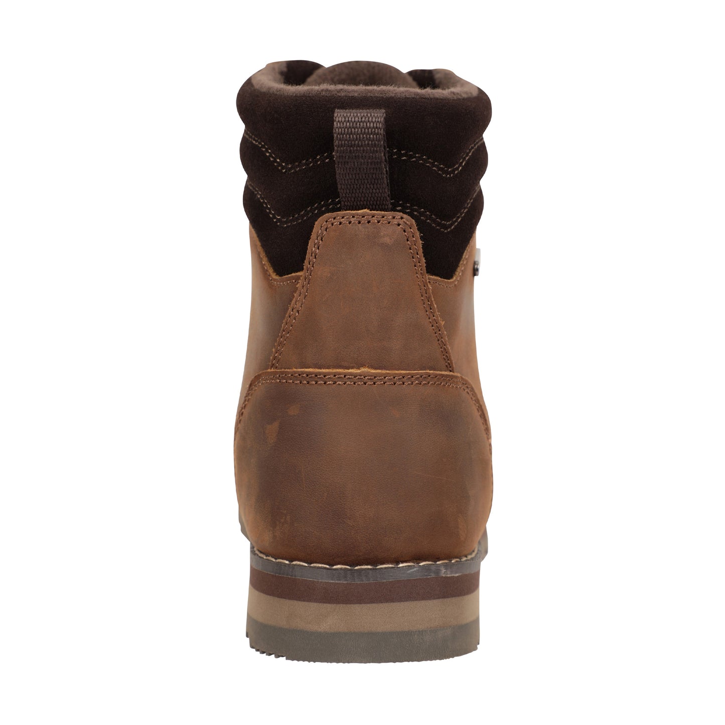 Brown - Back - Mountain Warehouse Mens Extreme Makalu Leather Waterproof Walking Boots