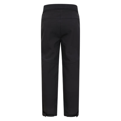 Black - Back - Mountain Warehouse Childrens-Kids Swiss Softshell Ski Trousers