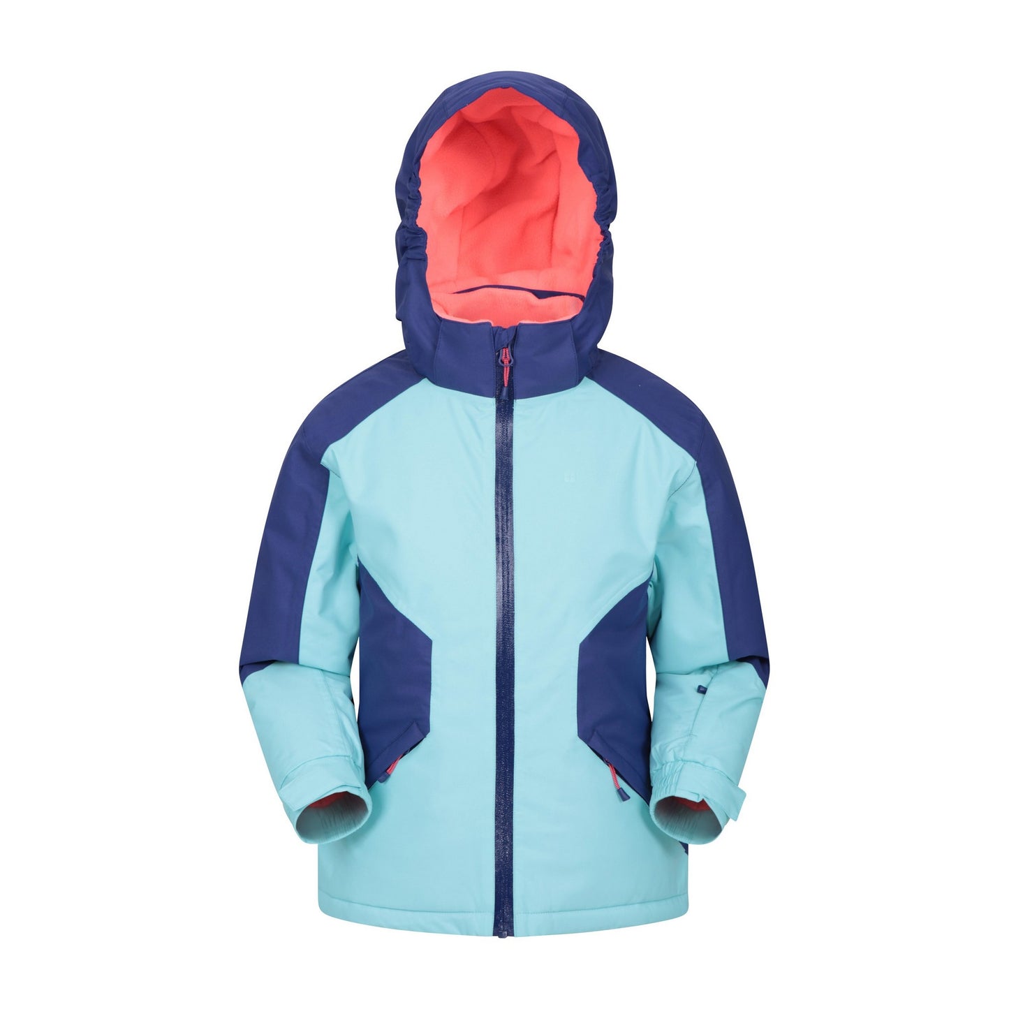 Blue - Front - Mountain Warehouse Childrens-Kids Snowbird Waterproof Ski Jacket