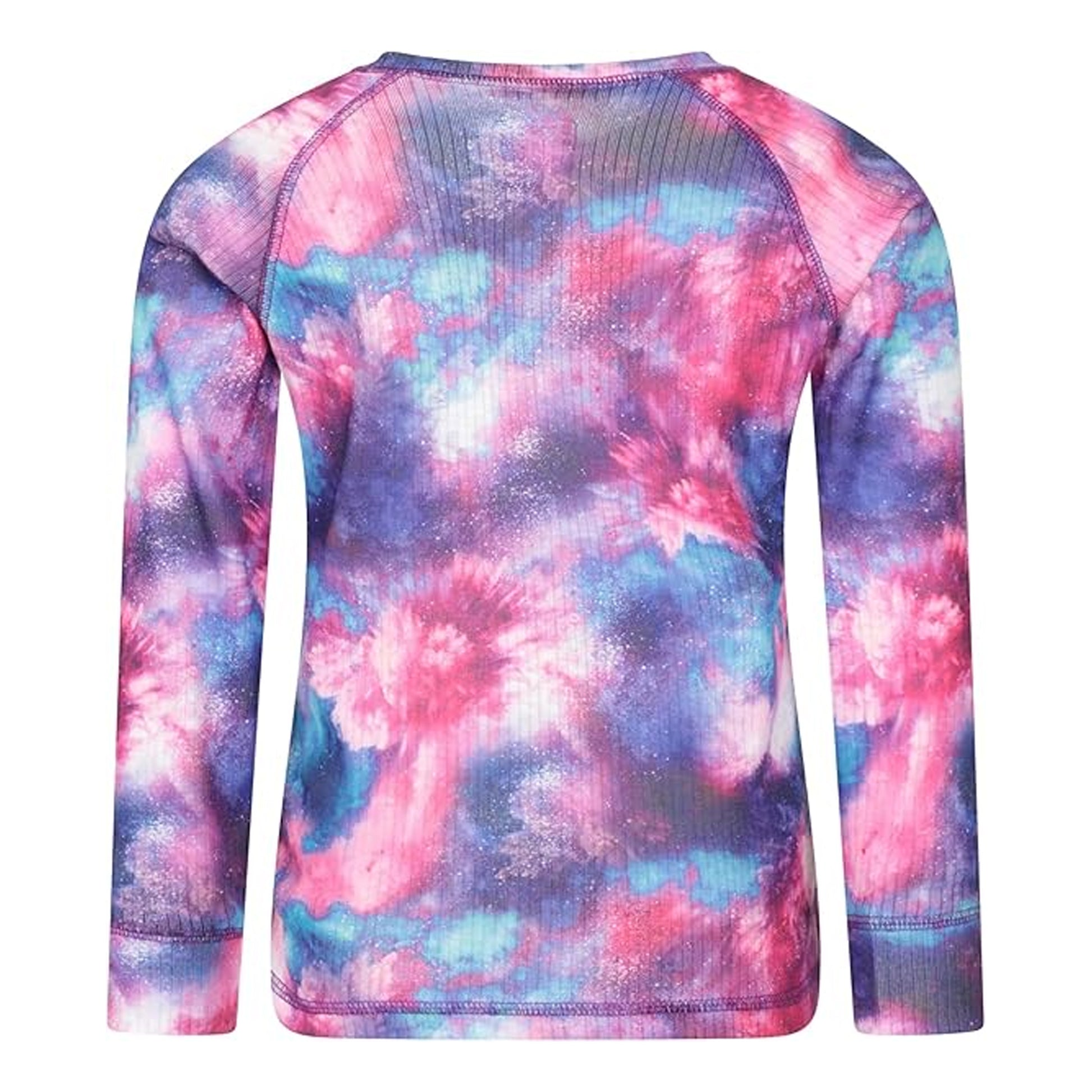 Dusky Purple - Back - Mountain Warehouse Childrens-Kids Talus Geometric Base Layer Set