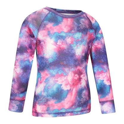 Dusky Purple - Lifestyle - Mountain Warehouse Childrens-Kids Talus Geometric Base Layer Set