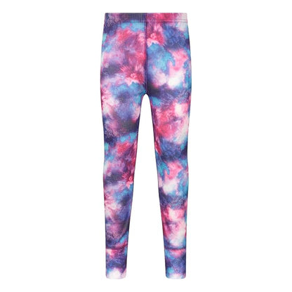 Dusky Purple - Close up - Mountain Warehouse Childrens-Kids Talus Geometric Base Layer Set