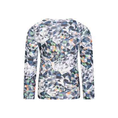Monochrome - Back - Mountain Warehouse Childrens-Kids Talus Geometric Base Layer Set