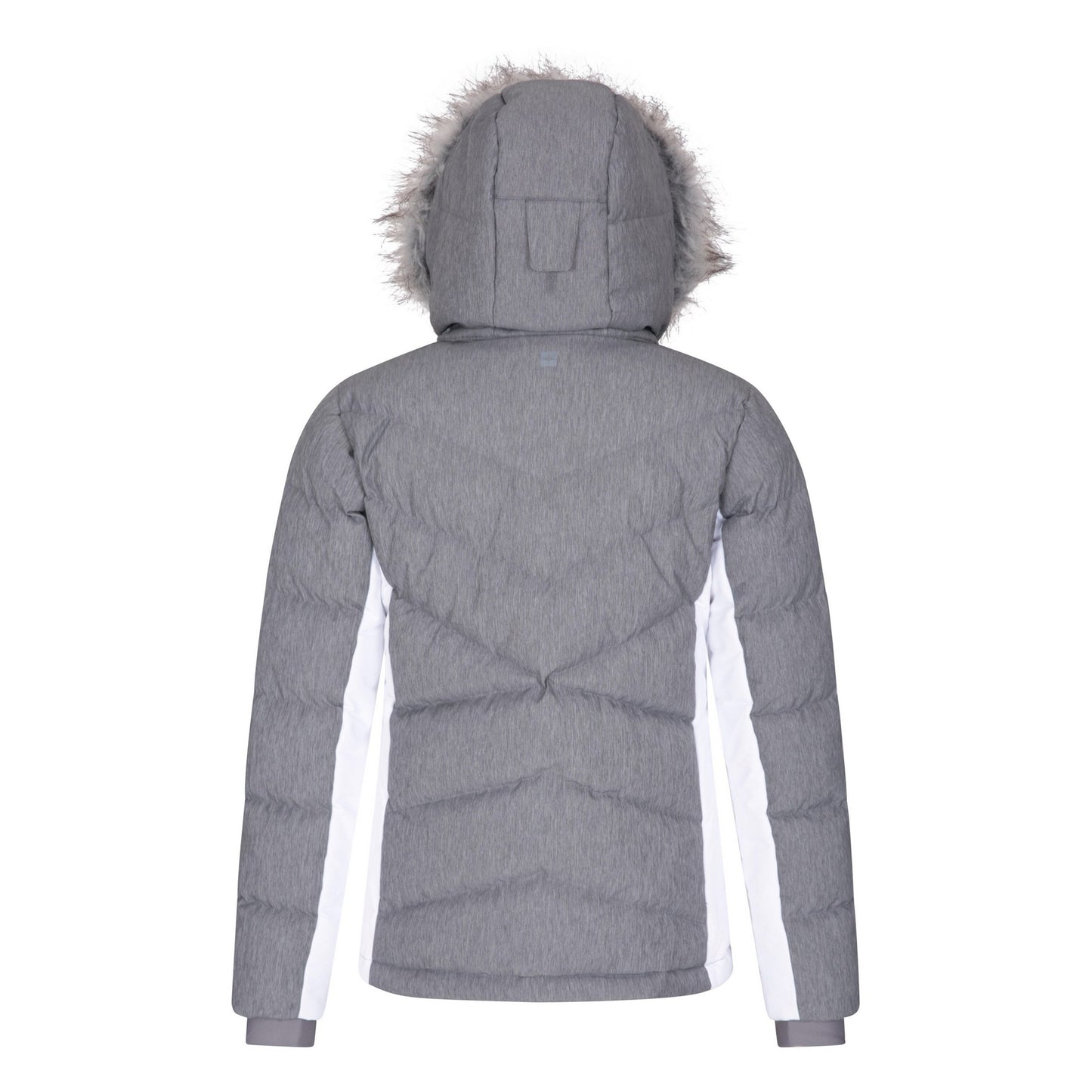 Grey - Back - Mountain Warehouse Childrens-Kids Powder Padded Ski Jacket