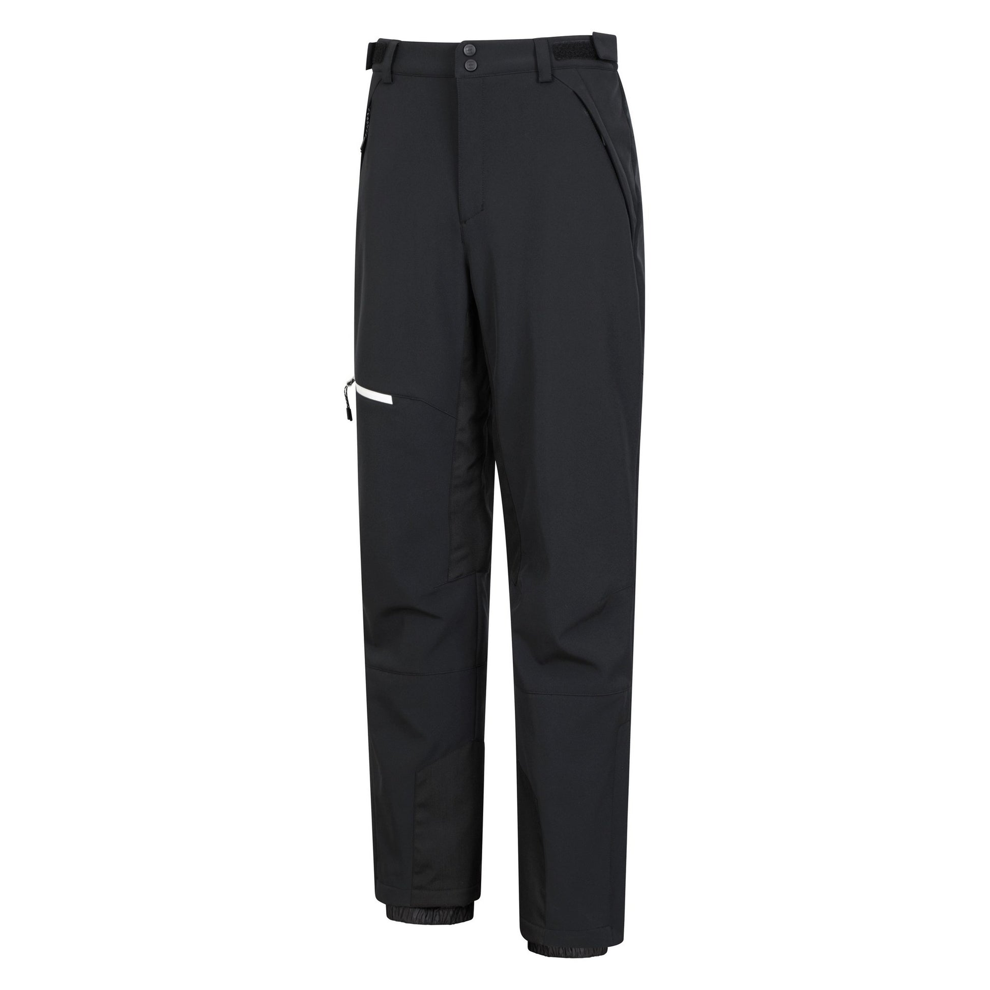 Black - Side - Mountain Warehouse Mens Axis Extreme Softshell Ski Trousers