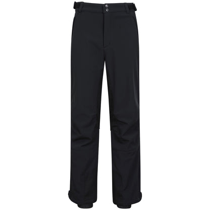 Jet Black - Front - Mountain Warehouse Mens Axis Extreme Softshell Ski Trousers