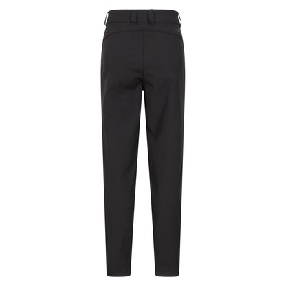 Black - Back - Mountain Warehouse Womens-Ladies Sierra II Softshell RECCO Ski Trousers