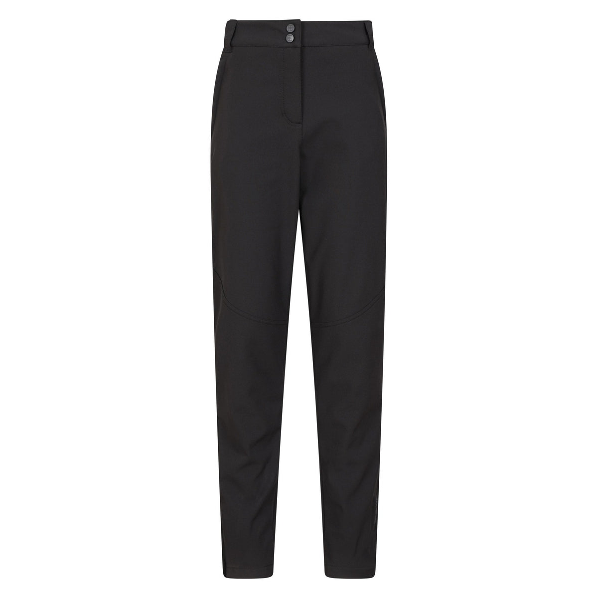 Black - Front - Mountain Warehouse Womens-Ladies Sierra II Softshell RECCO Ski Trousers