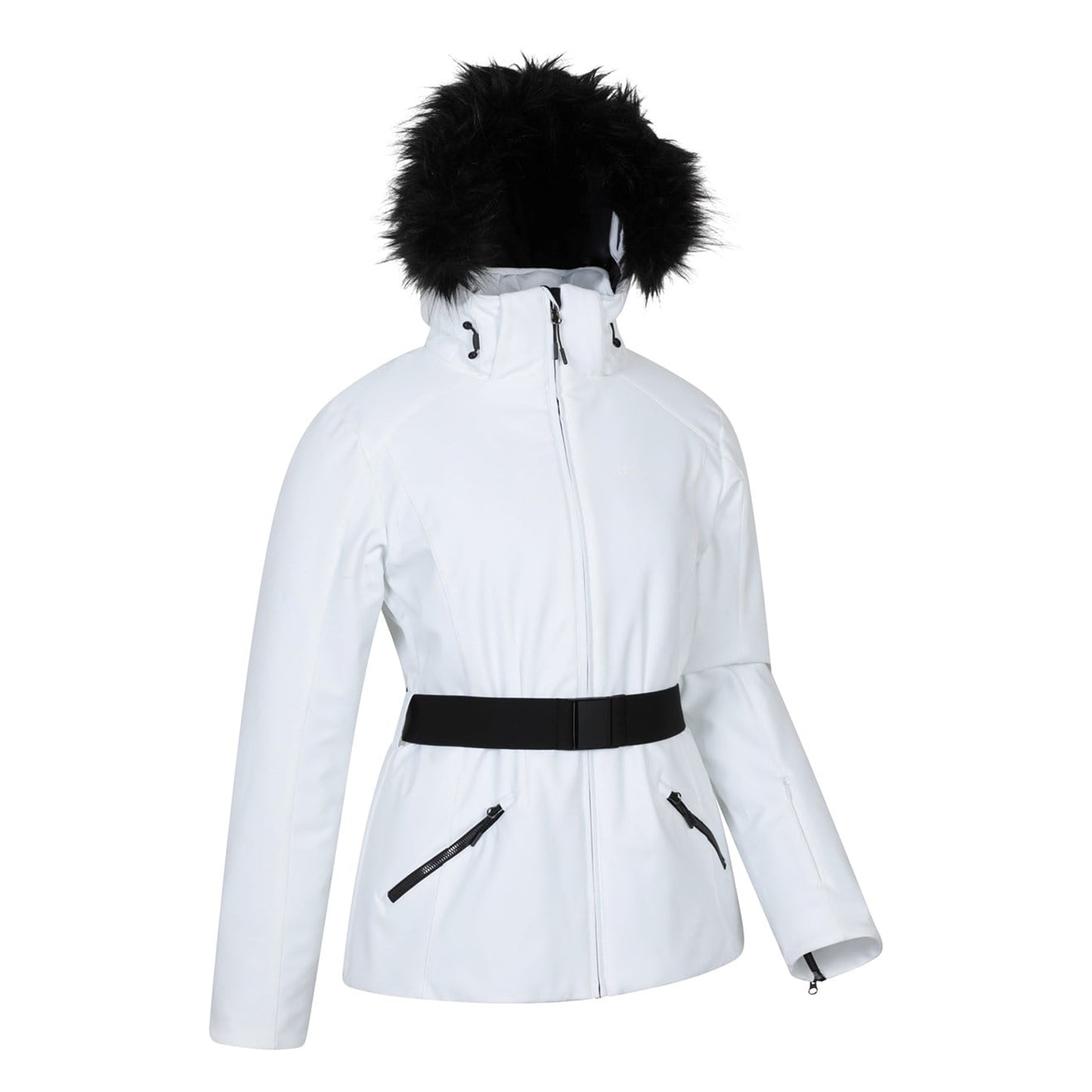 White - Side - Mountain Warehouse Womens-Ladies Swiss RECCO Ski Jacket