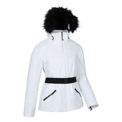 White - Side - Mountain Warehouse Womens-Ladies Swiss RECCO Ski Jacket